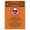 Signmission OSHA WARNING Sign, Persons W/ Pacemakers W/ Symbol, 14in X 10in Aluminum, 10" W, 14" L, Portrait OS-WS-A-1014-V-13407 - alternate 1